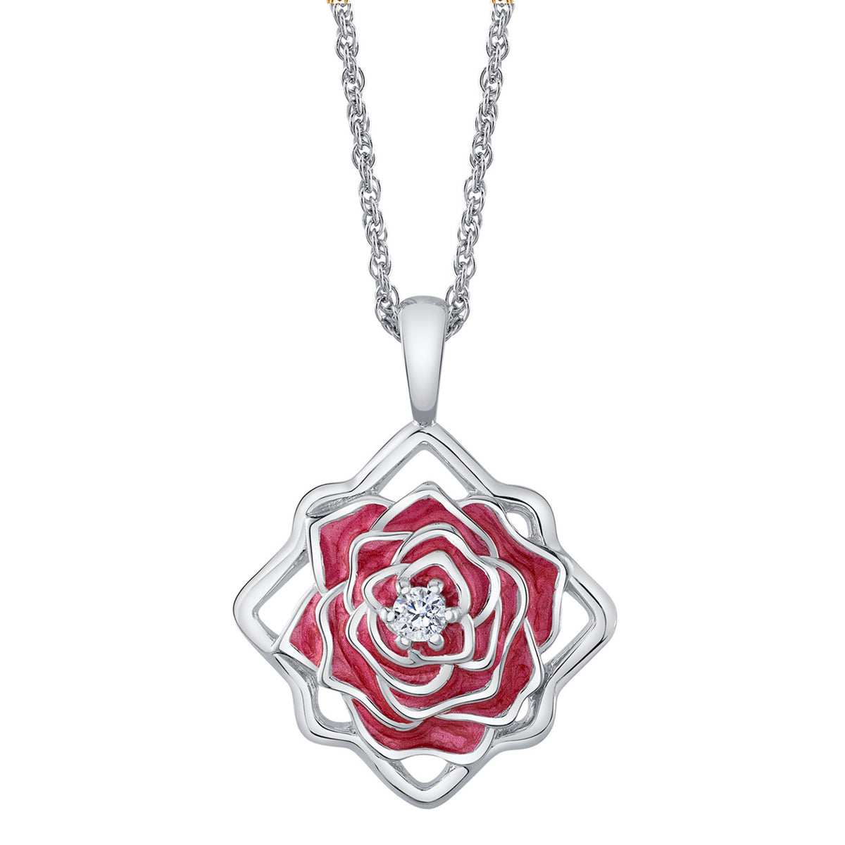 Disney X RockLove BEAUTY AND BEAST Belle Keepsake Necklace
