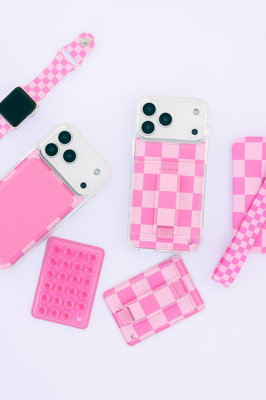 Bubblegum Check Magnetic Wallet
