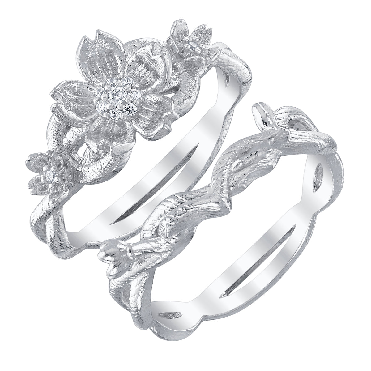 Disney X RockLove DISNEY MULAN Mulan Cherry Blossom Stacker Rings