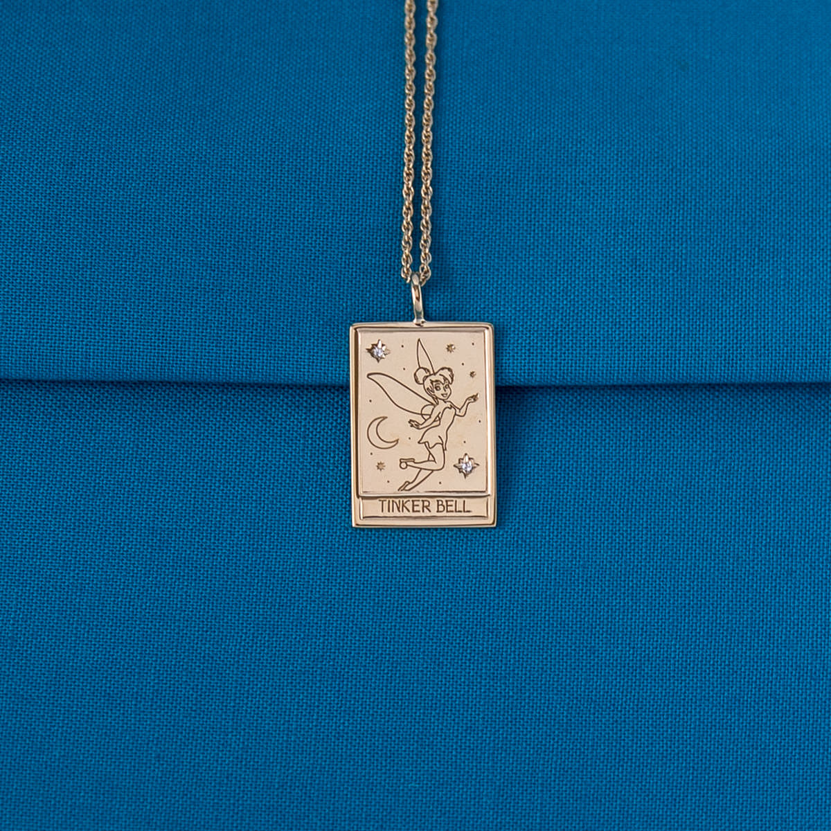 Disney X RockLove PETER PAN Tinker Bell Tablet Necklace
