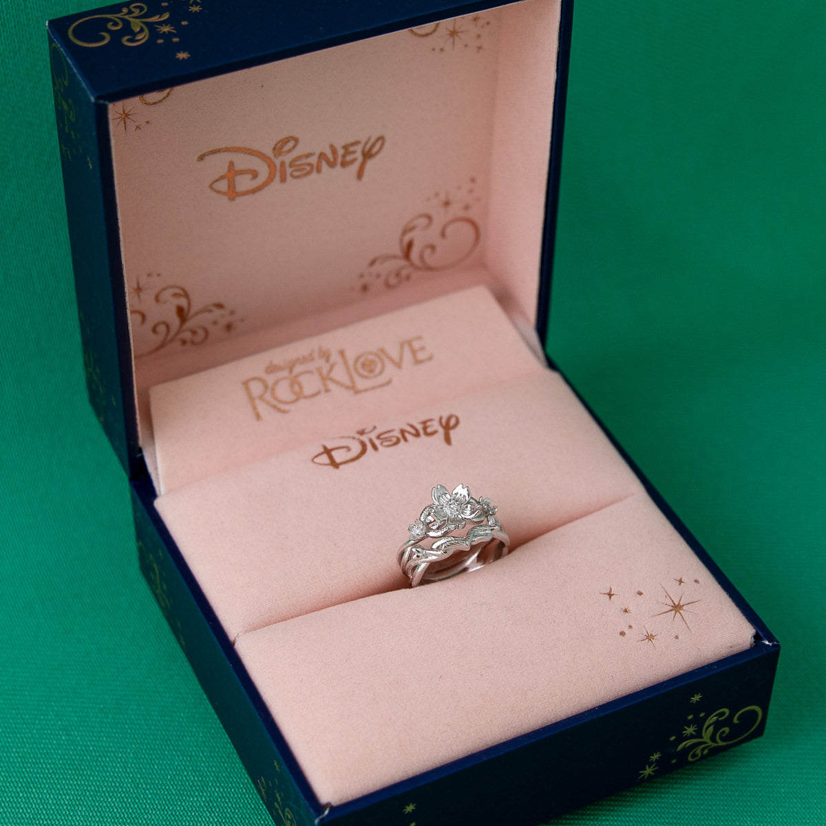 Disney X RockLove DISNEY MULAN Mulan Cherry Blossom Stacker Rings
