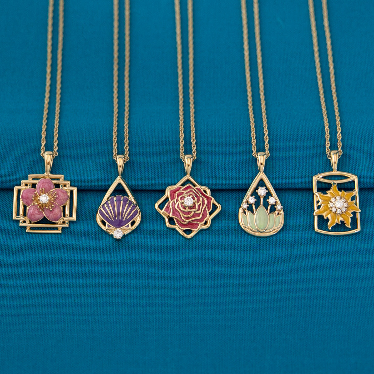 Disney X RockLove BEAUTY AND BEAST Belle Keepsake Necklace