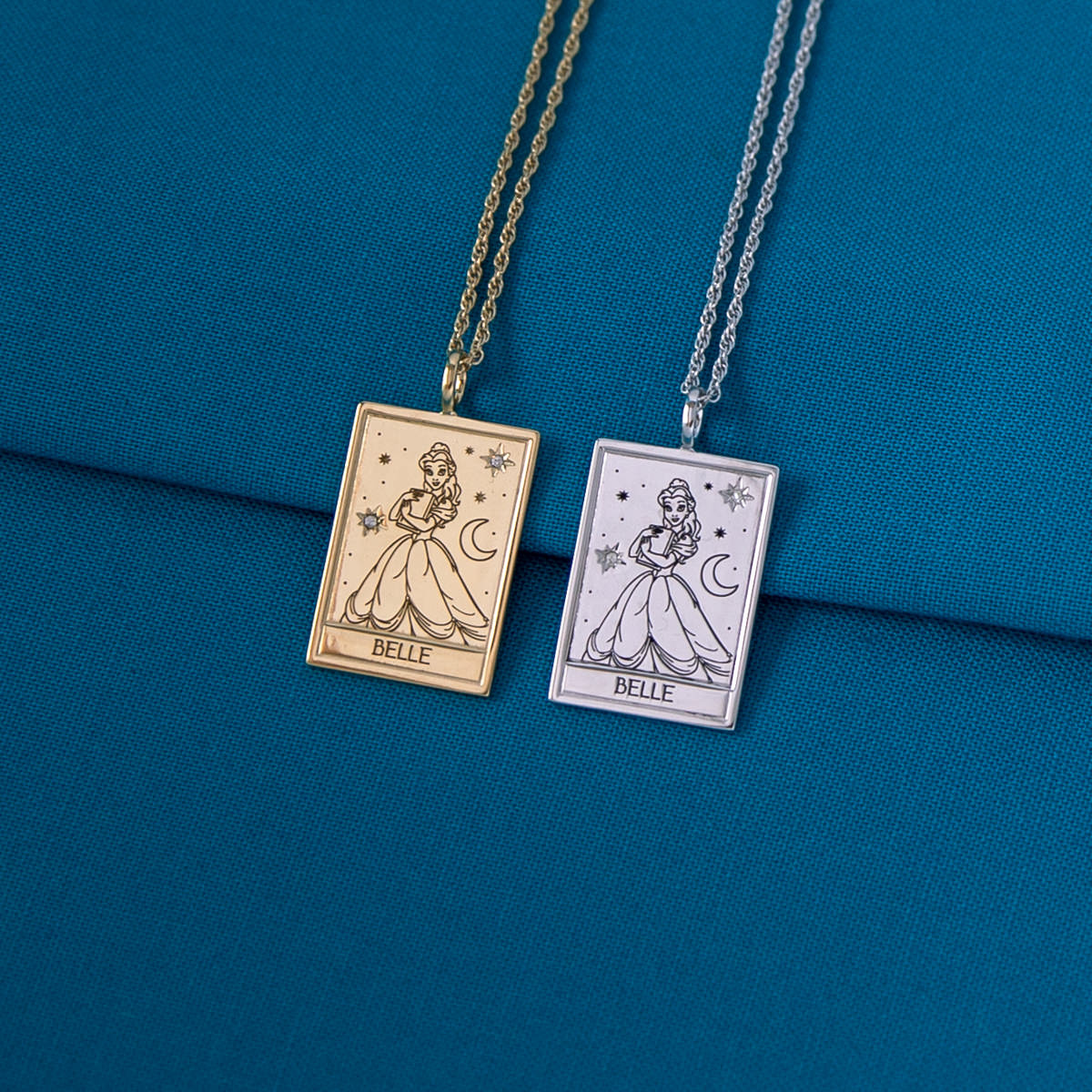 Disney X RockLove BEAUTY AND THE BEAST Belle Tablet Necklace