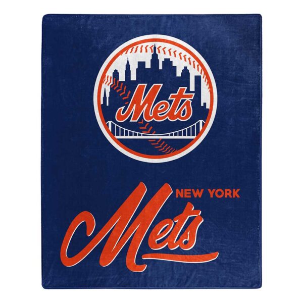 New York Mets MLB ‘Signature’ Raschel Throw Blanket