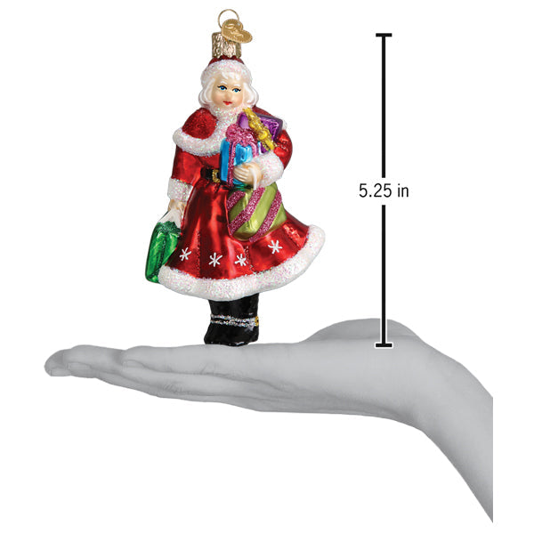Mrs. Claus Goes Shopping Ornament