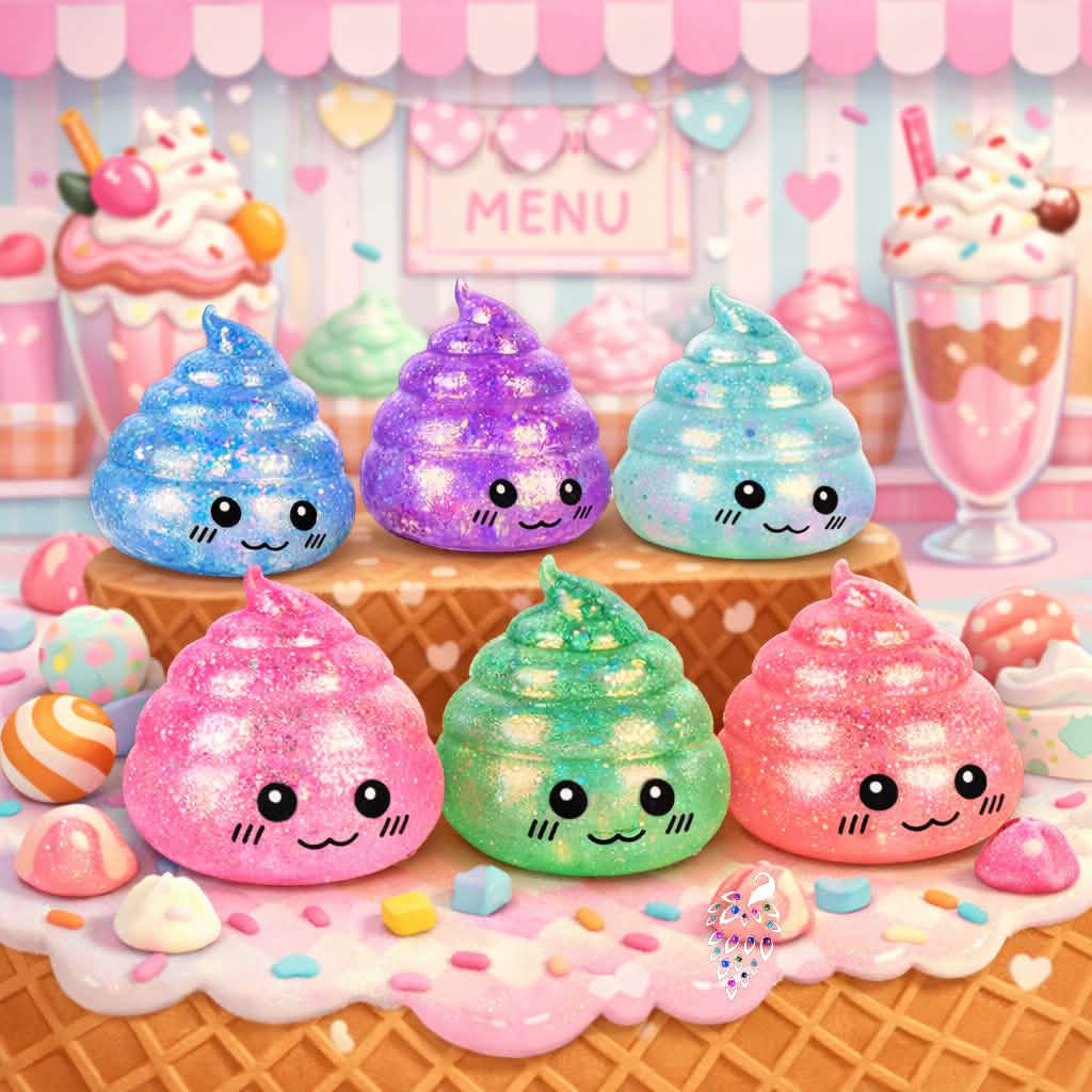 Viral Glitter Poo Squishy (PREORDER CLOSES 7/18, ETA END JULY)