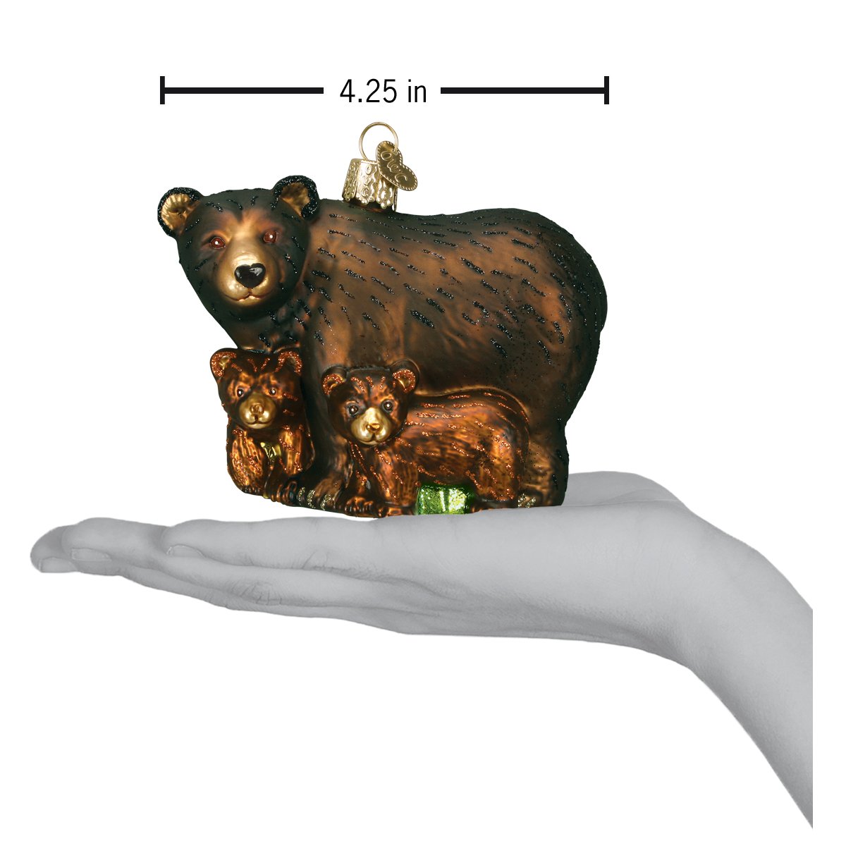 Bear With Cubs Ornament