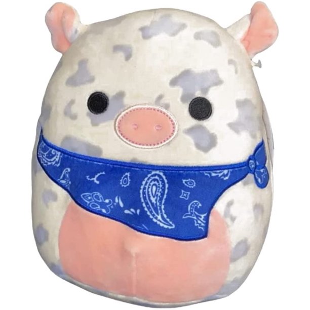 Squishmallows Rosie the Pig with Dark Blue Bandana 8" Stuffed Plush
