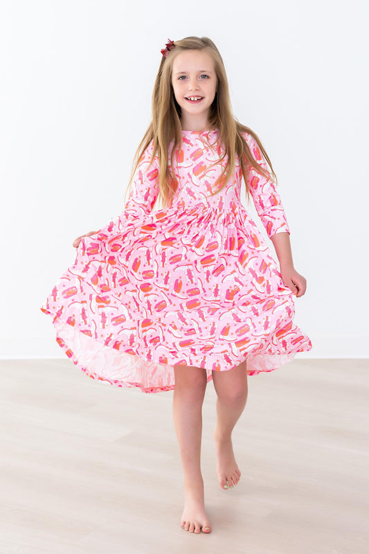 SALE Howdy 3/4 Pocket Twirl Dress