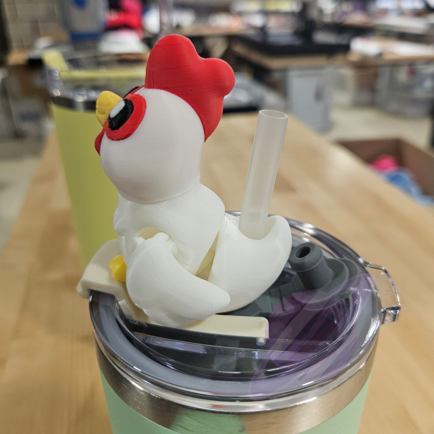 HEN CHICKEN STRAW BUDDY