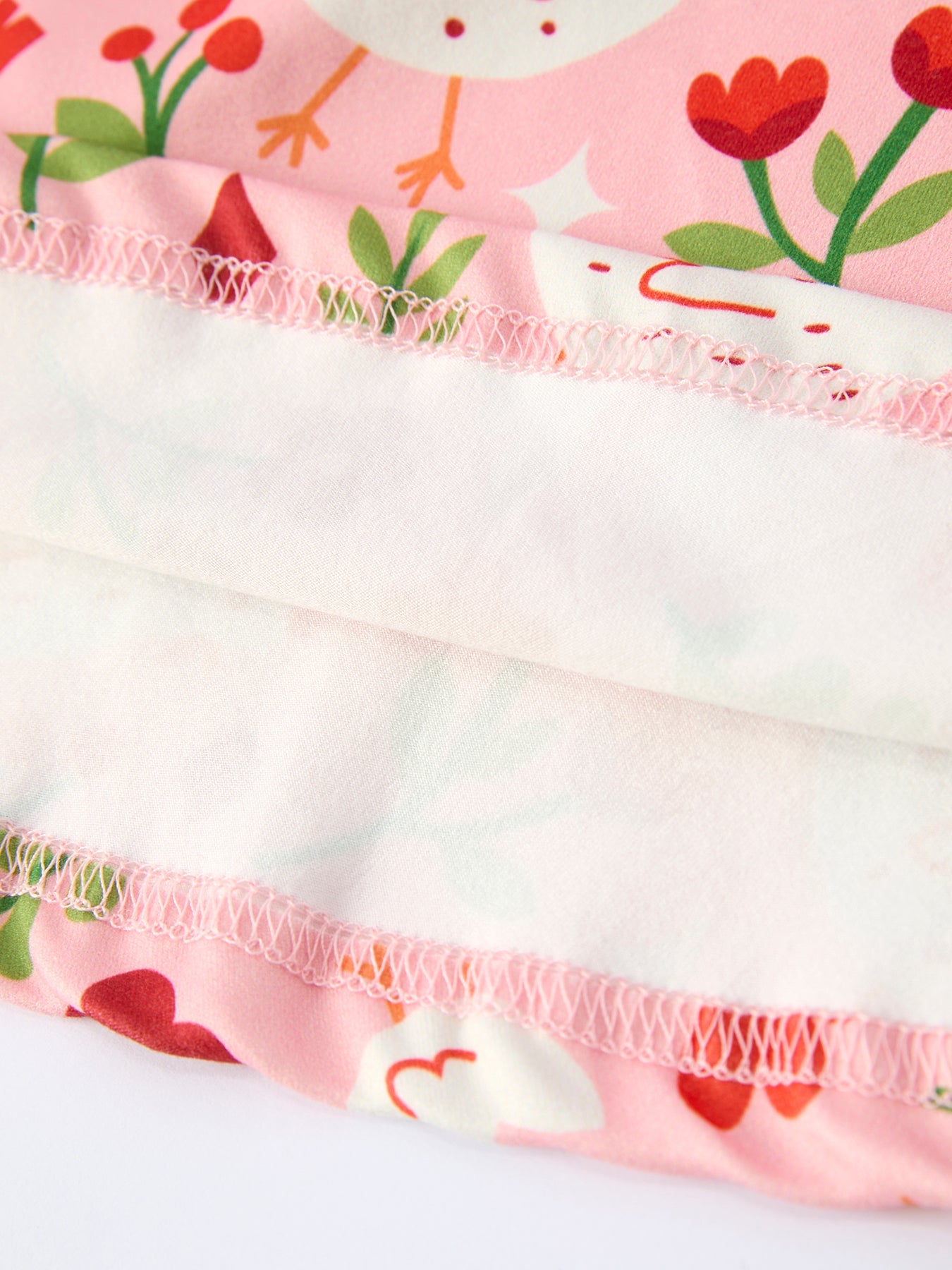 Spring Chicken Floral Farm Print Girls Dress