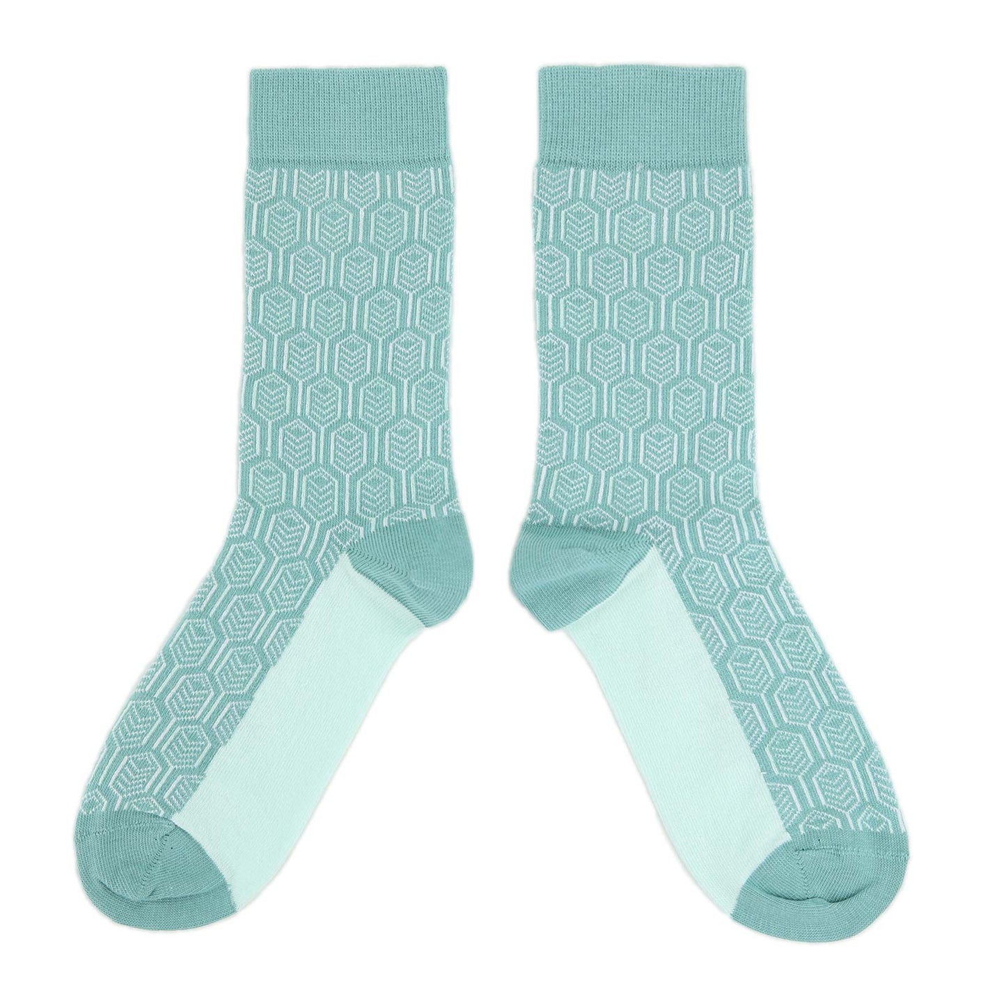 Teal Feather Optics Women's Dress Socks - Statement Sockwear