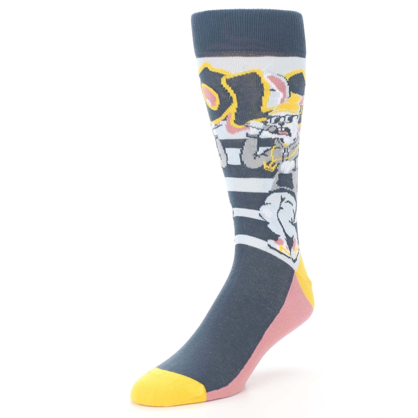 Rabbit Rap Socks - Men's Novelty Dress Socks