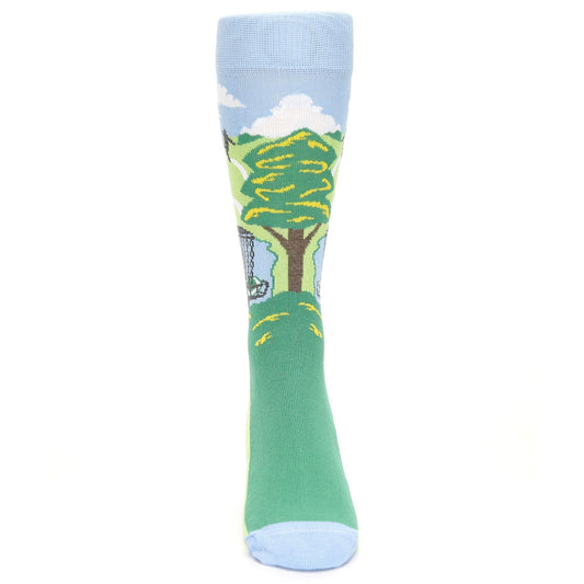 Disc Golf Socks - USA Made - Men's Novelty Dress Socks