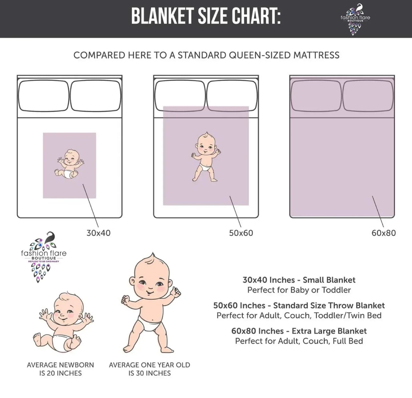 Custom Personalized Plush Minky Blanket - Purple Floral Swan Faux Quilt Style // 3 sizes