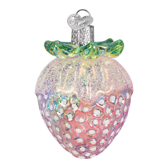 Shimmering Strawberry Ornament