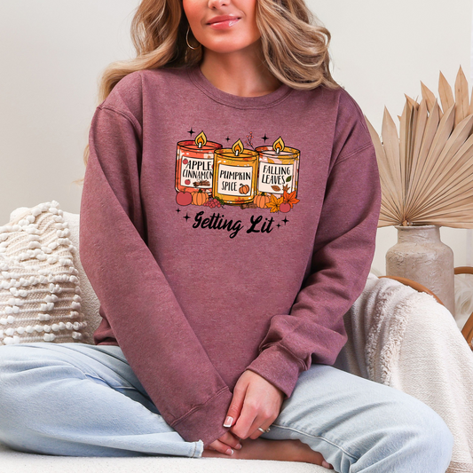Getting Lit Candles Graphic Tee or Sweatshirt