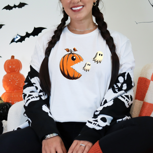 Pumpkin Pac Ghosts Graphic Tee