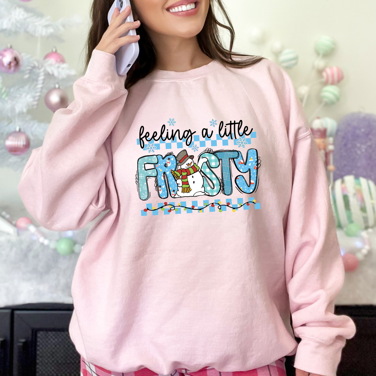 Feeling a Little Frosty Blue Sweatshirt