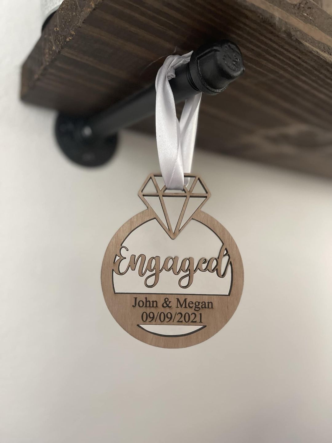 Custom PERSONALIZED ENGAGED Ornament (PREORDER- Arrives in 4-5 wks)