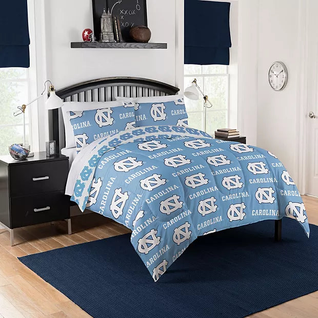 North Carolina Tar Heels NCAA Queen Comforter Set