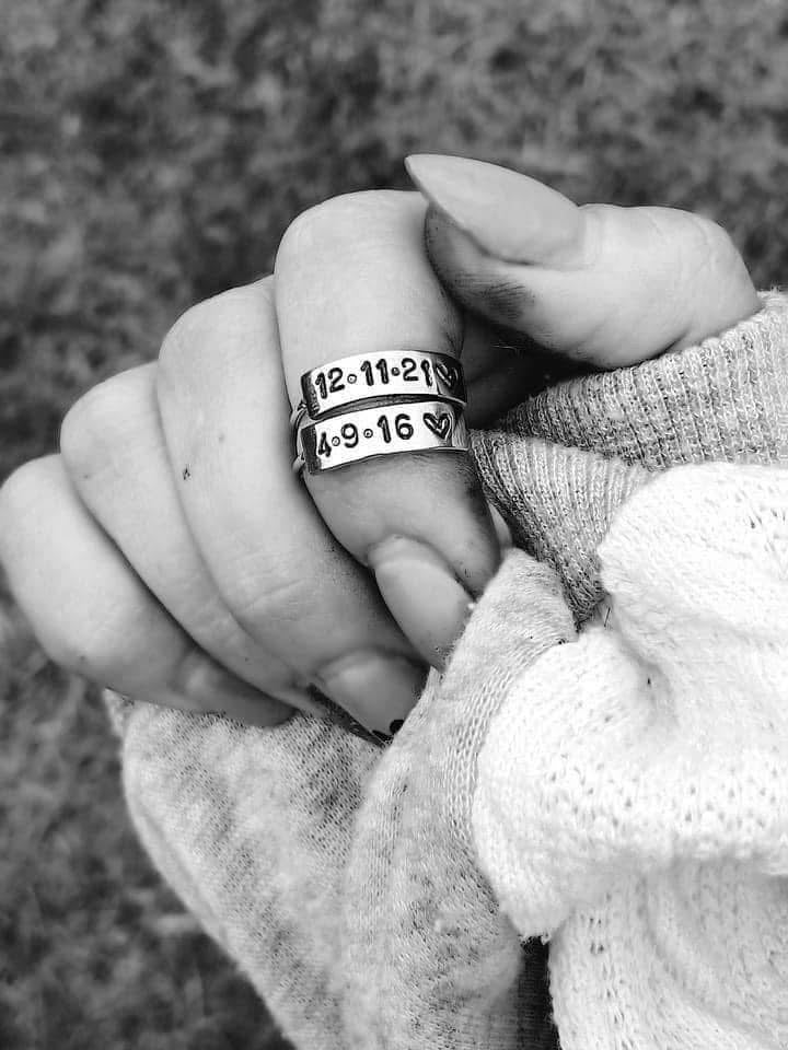 Custom Hand Stamped Ring (Preorder - Ships in 3-4 Weeks)