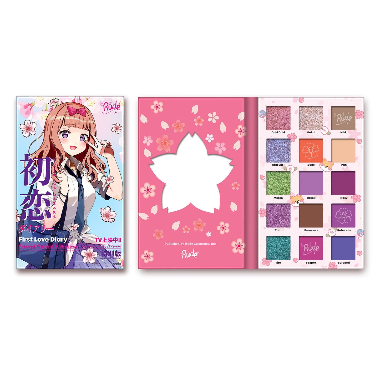 Chibi Manga Collection Pressed Pigments & Shadows Palette - First Love Diary