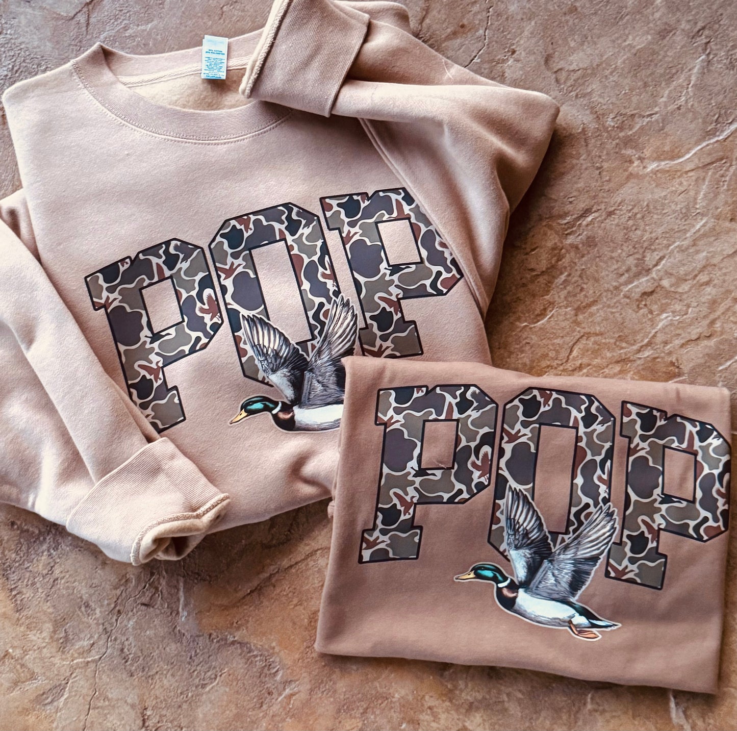 Pop Camo Duck Tee/Sweatshirt (PREORDER CLOSES 11/30, ETA 1 WEEK)