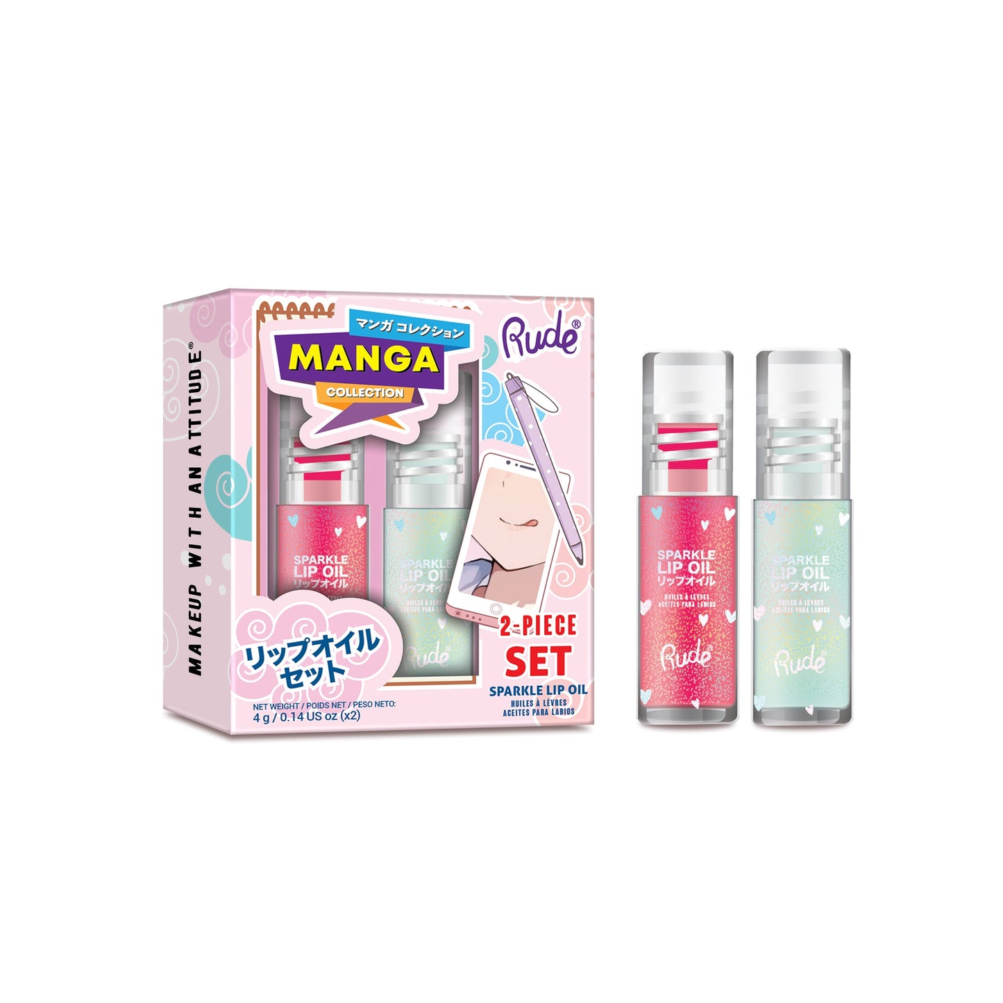 Chibi Manga Collection Sparkle Lip Oil Duo