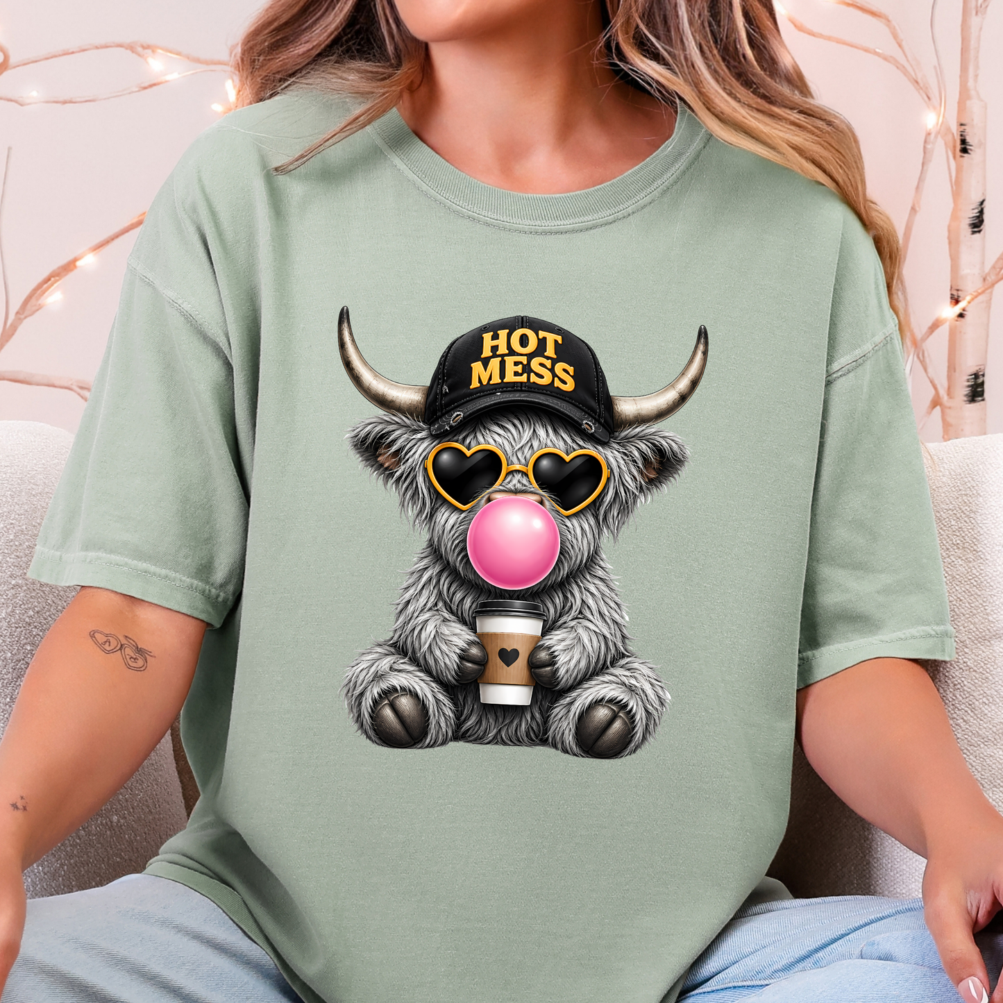Hot Mess Cow Graphic Tee