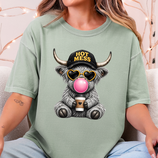 Hot Mess Cow Graphic Tee