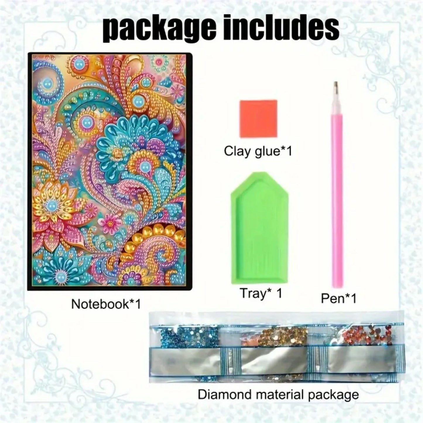 Notebook Special Shape Swirls