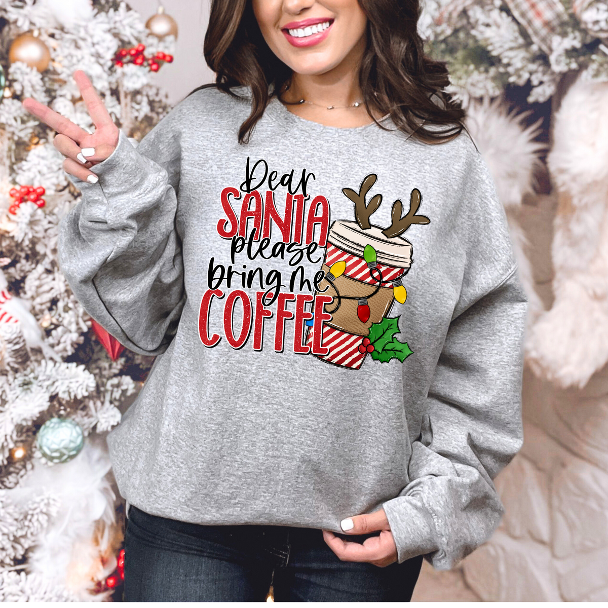 Santa please bring coffee Graphic Tee