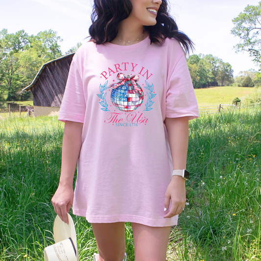 Party in the USA Coquette Graphic Tee