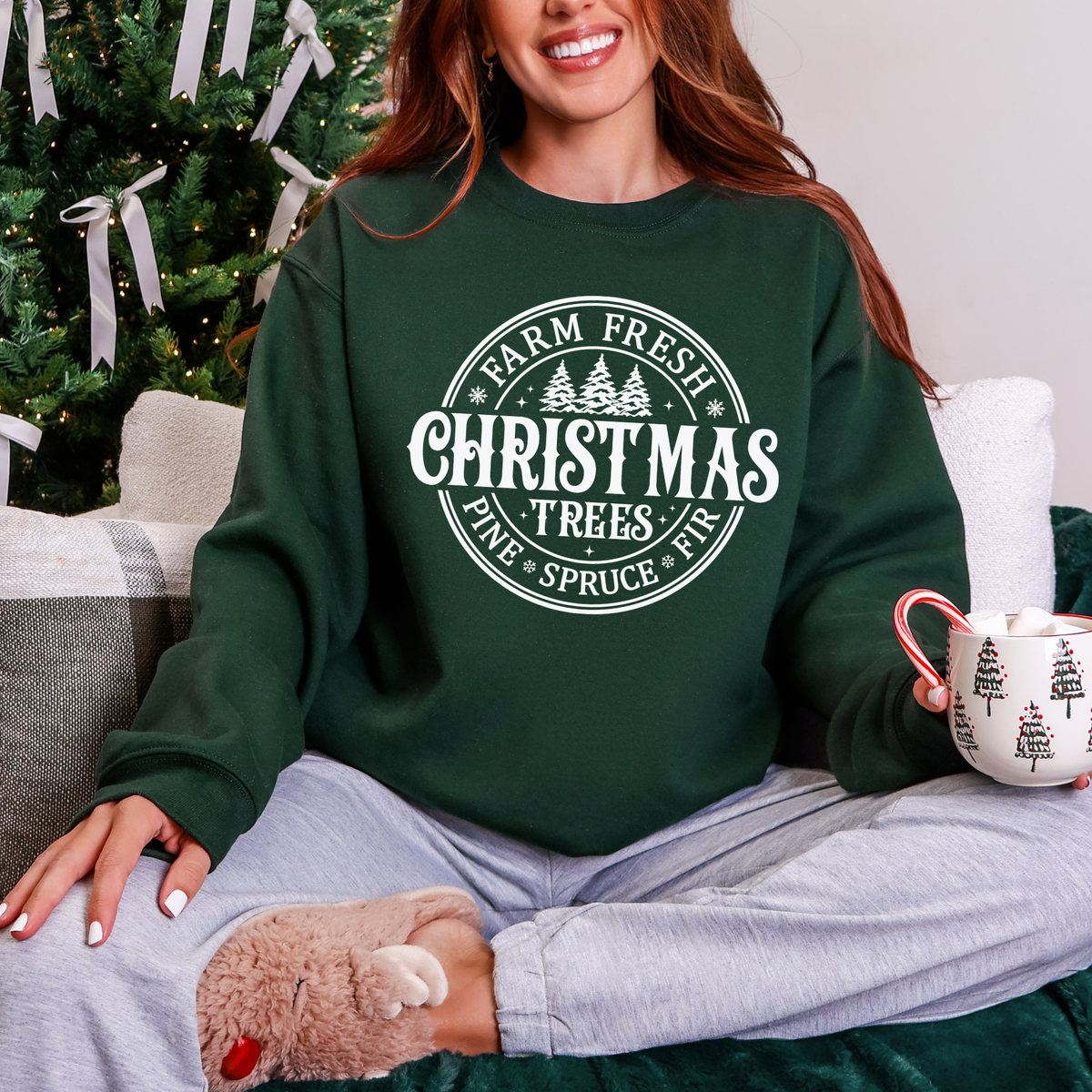 Farm Fresh Christmas Trees Sweatshirt