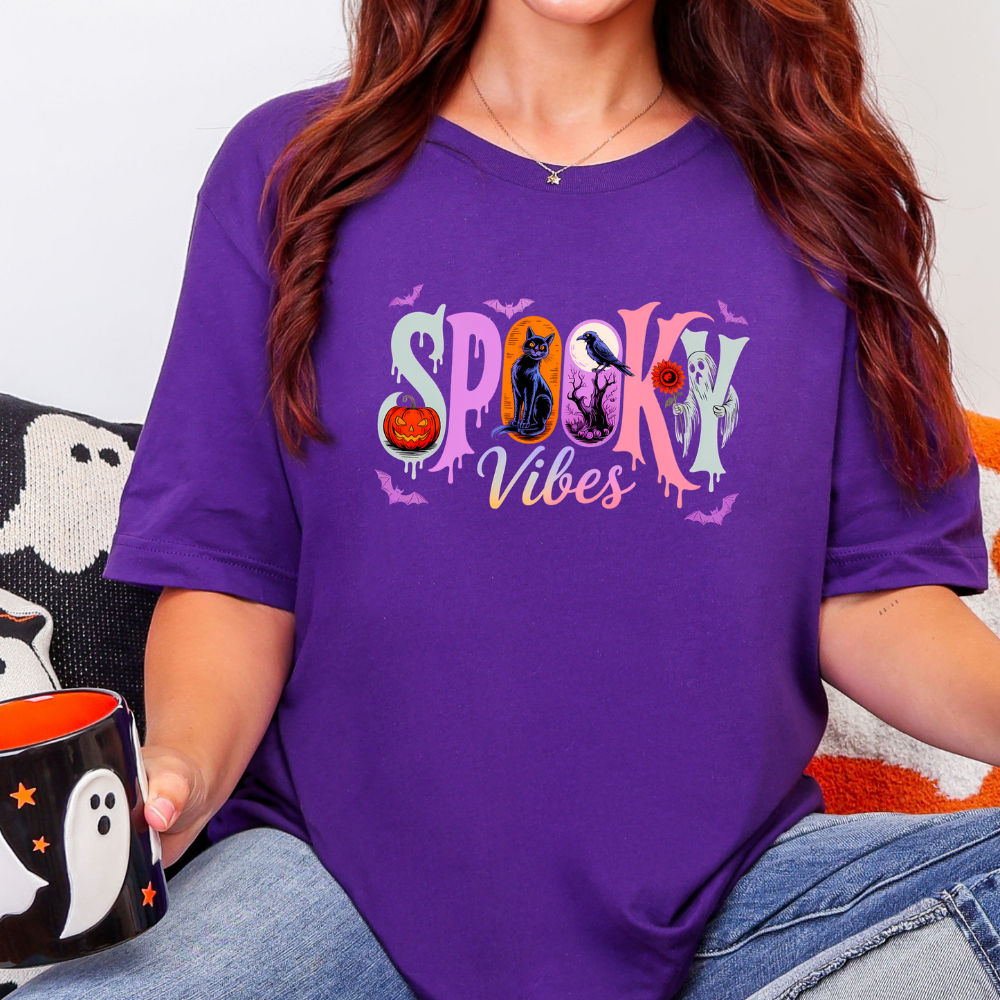 Spooky Vibes Retro Graphic Tee