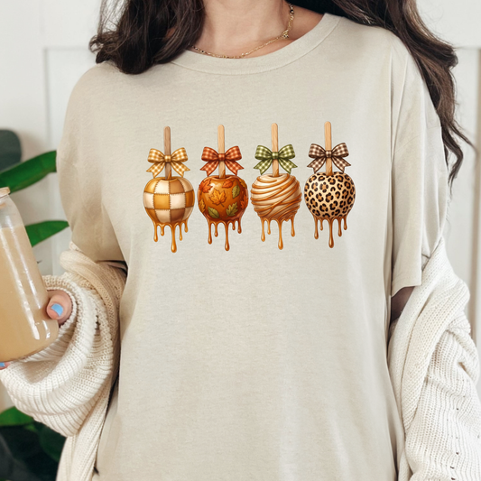Fall Caramel Apples Graphic Tee
