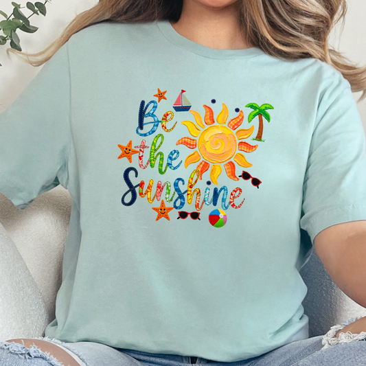 Patchwork Be The Sunshine Graphic Tee