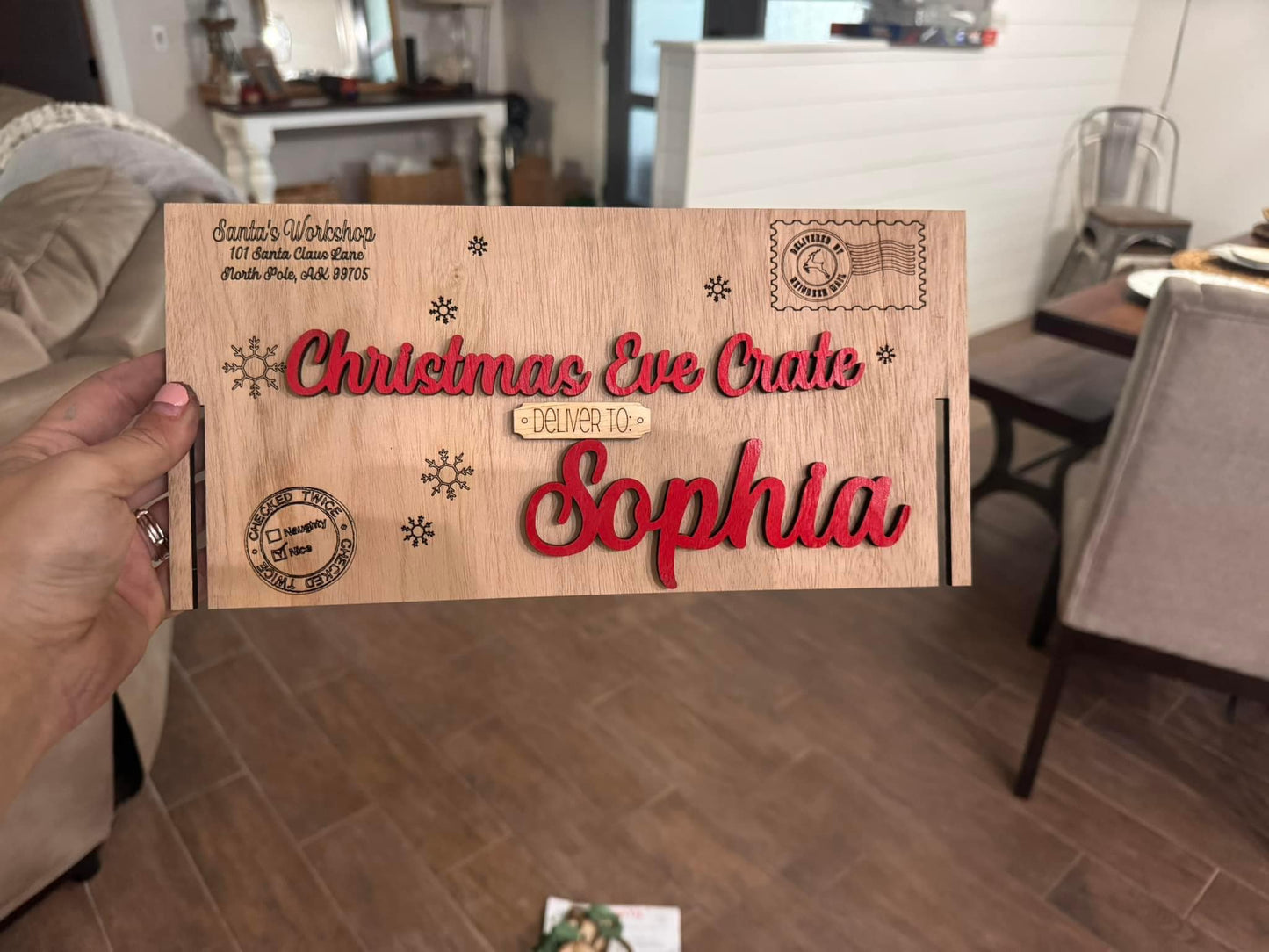 Custom Personalized Christmas Stocking Tag (PREORDER - SHIPS IN 4-5 WEEKS)