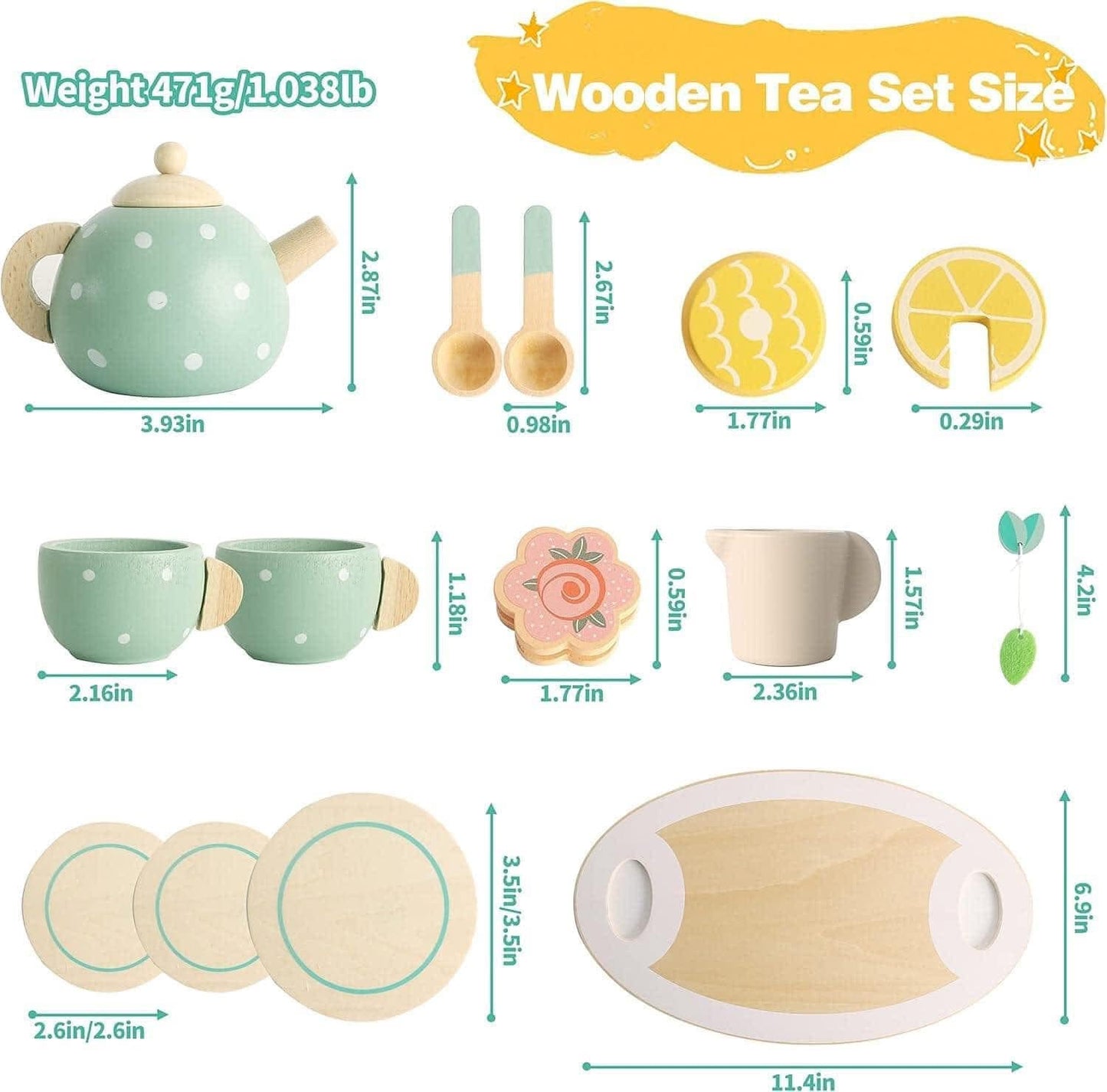 Custom Personalized Tea Set (Preorder - Ships in 4-5 Weeks)