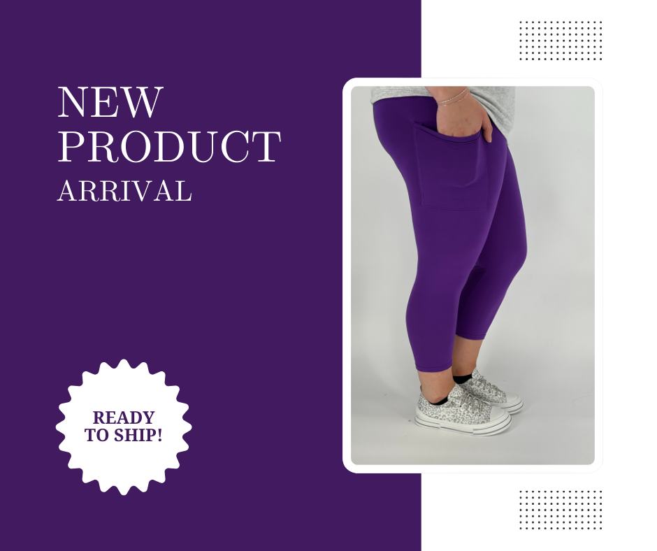 Purple Capri w/ Pockets