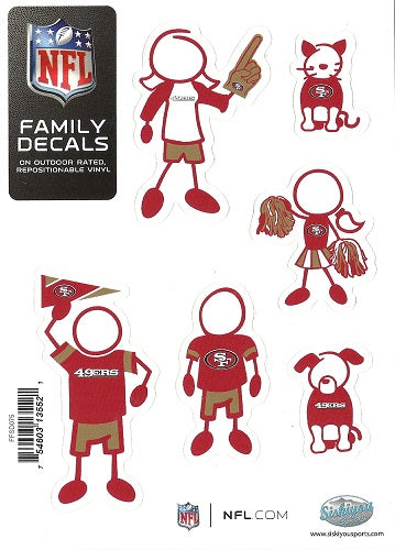 San Francisco 49ers Family Decal - Small