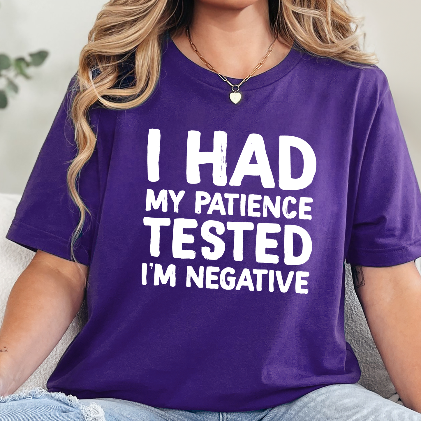 Patience is Negative Graphic Tee