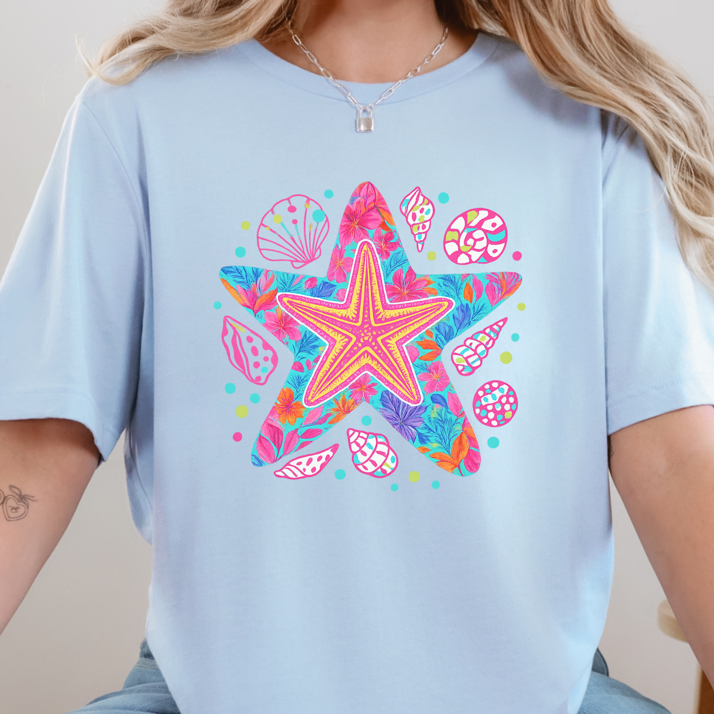 Preppy Starfish Graphic Tee