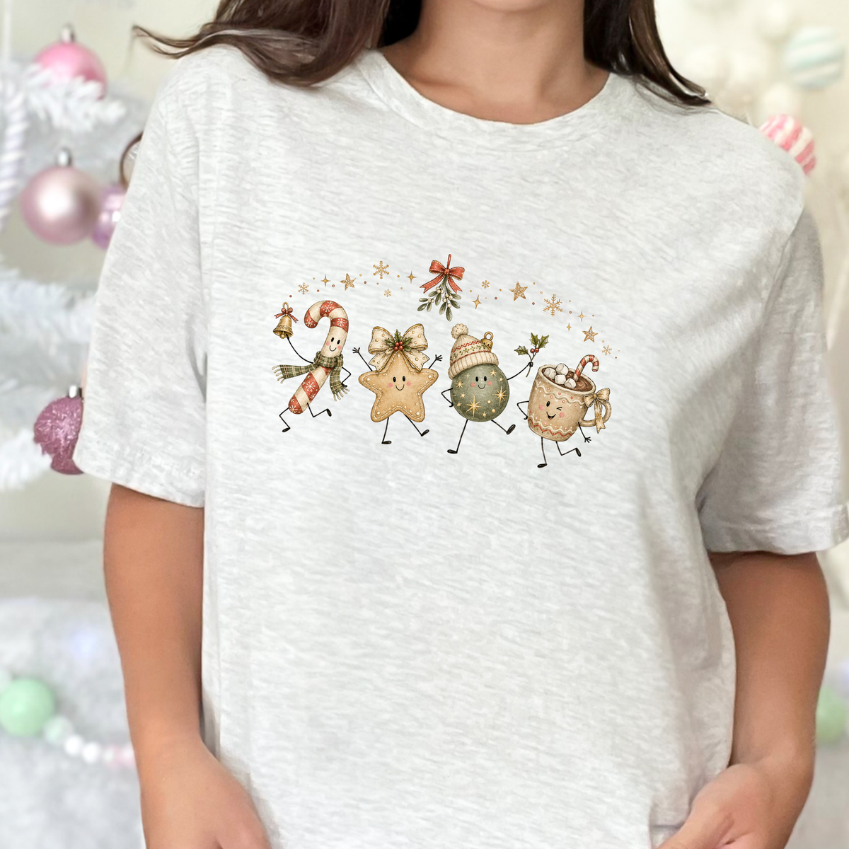Christmas Treat Friends Graphic Tee