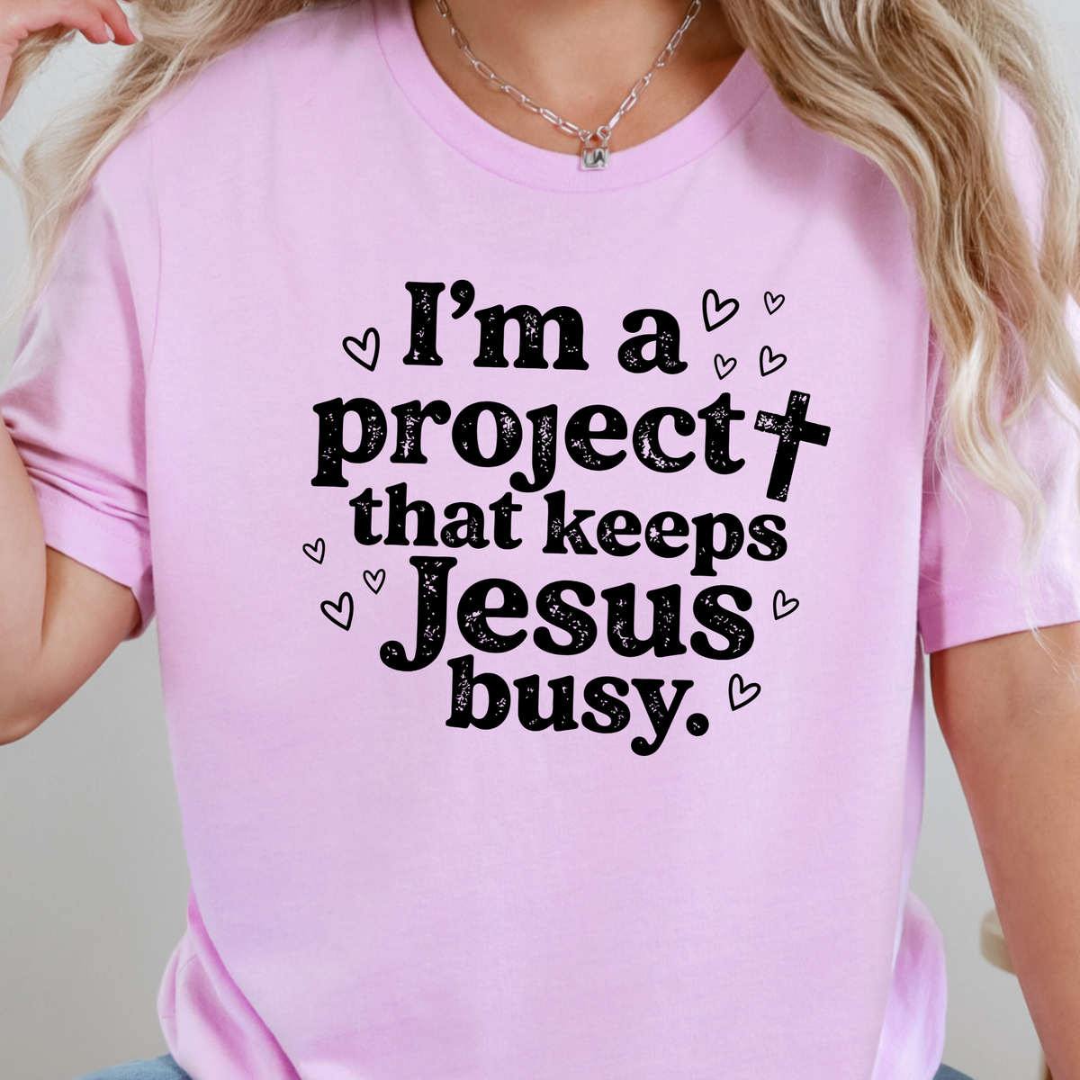 Project Keeps Jesus Busy Graphic Tee