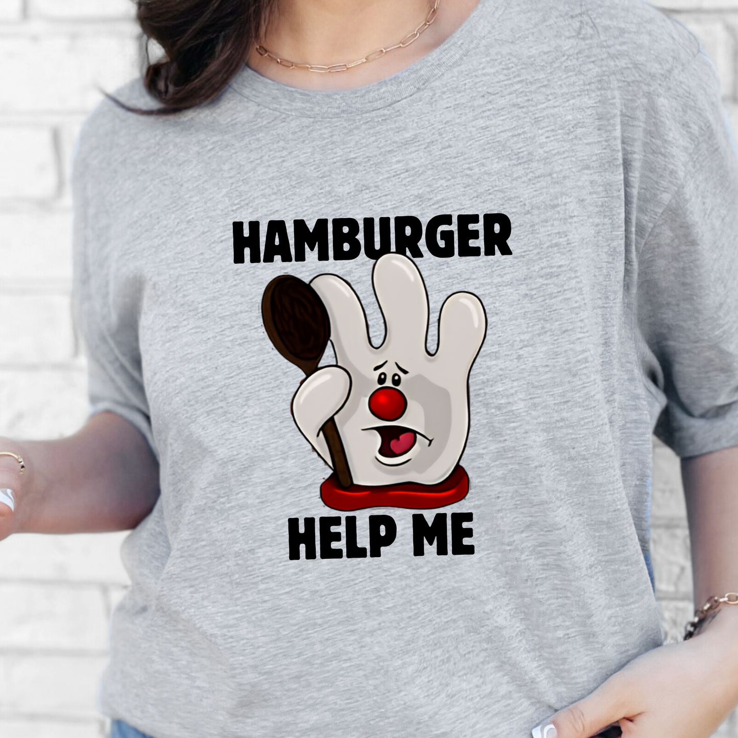 Hamburger Help Me Graphic Tee