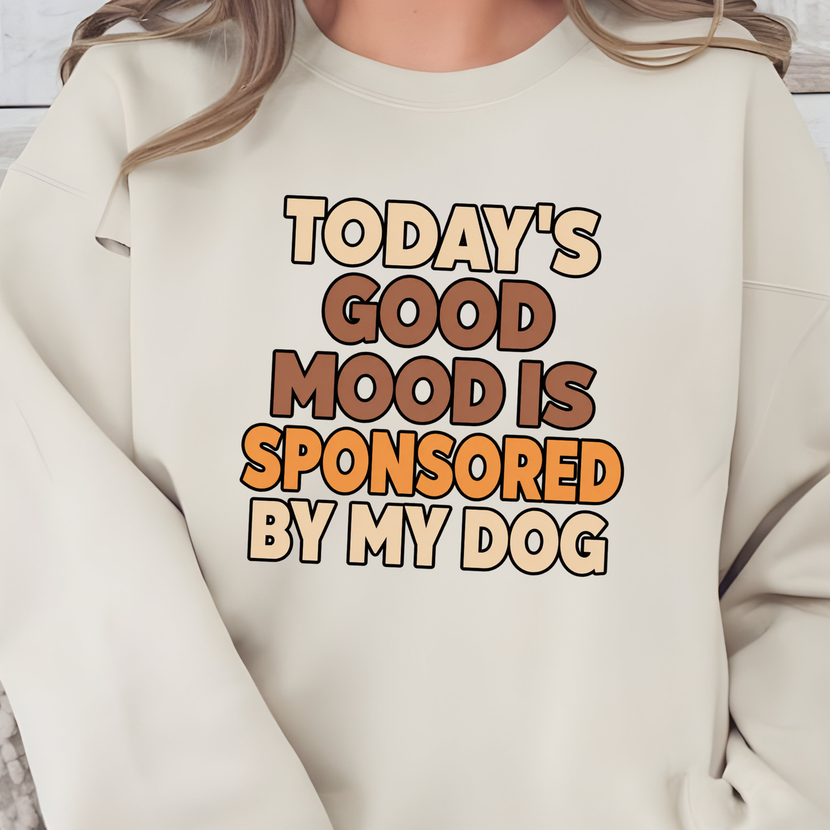 Sponsored By My Dog Graphic Sweatshirt