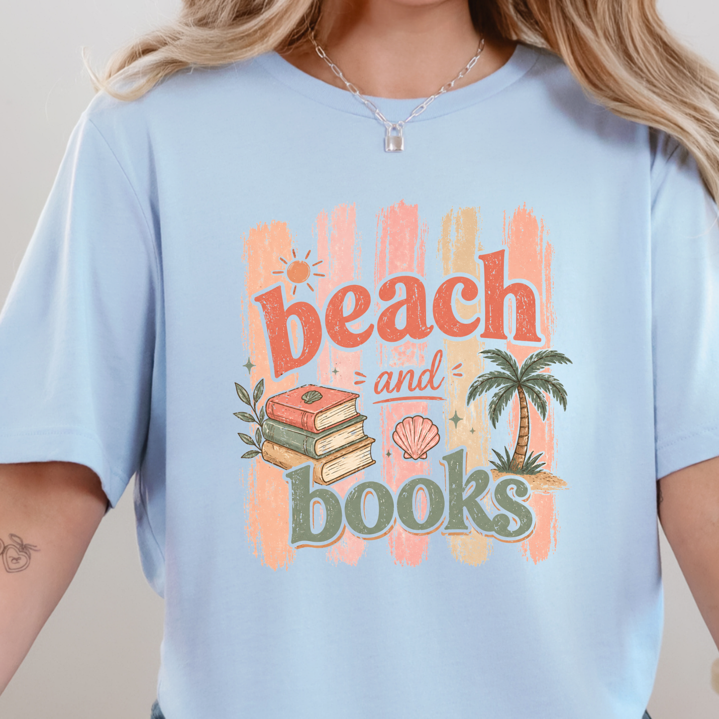 Beach and Books Graphic Tee