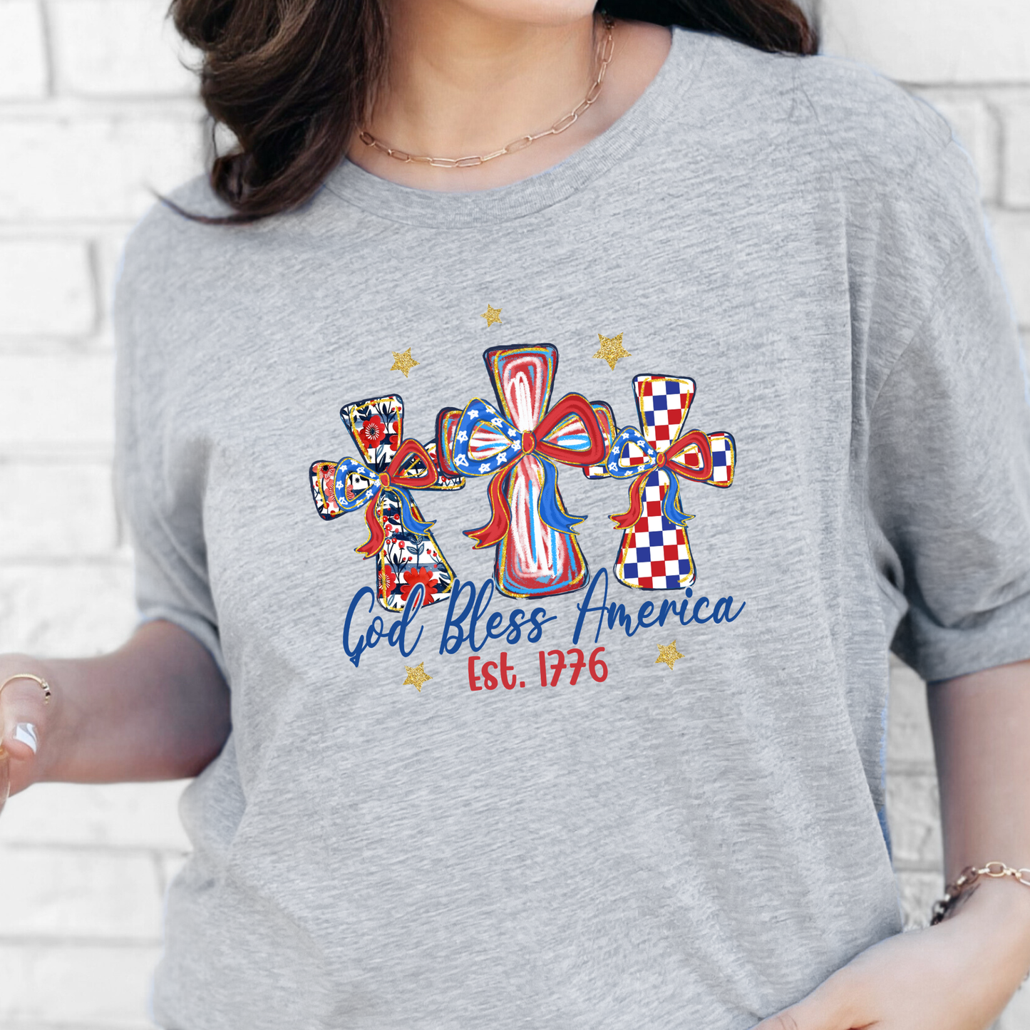 Patriotic Cross Graphic Tee